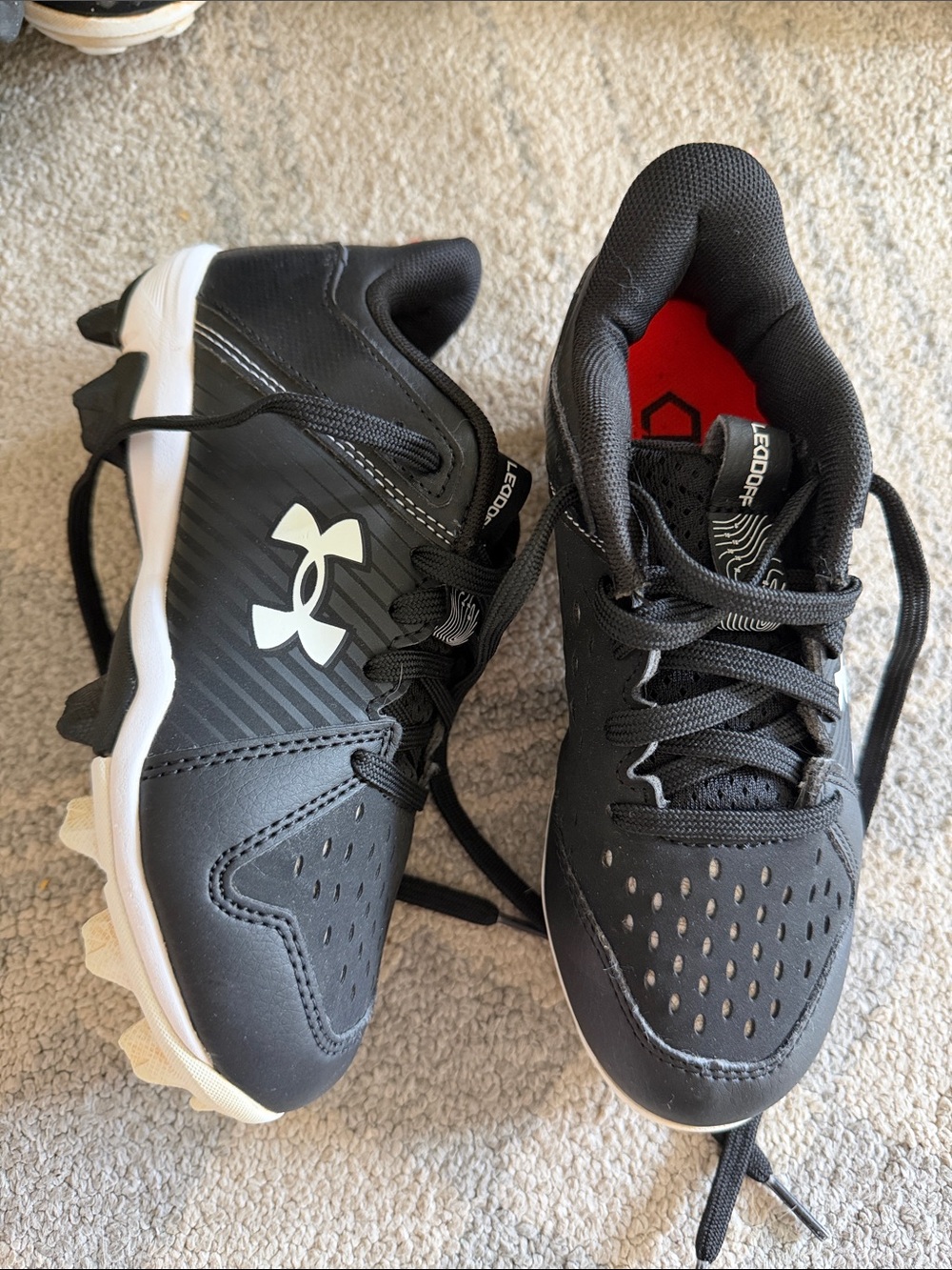 UA Kids Leadoff Baseball Cleats